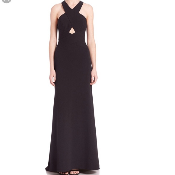 bcbg halter gown
